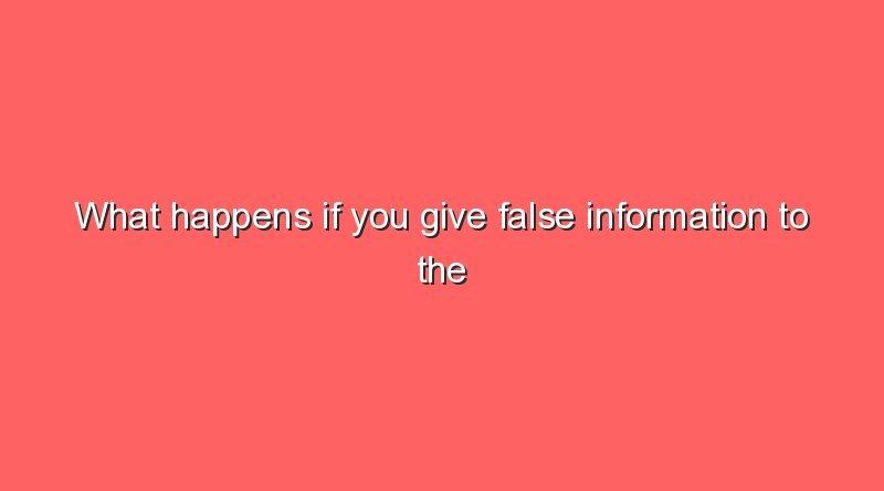 what happens if you give false information to the employment office 8675
