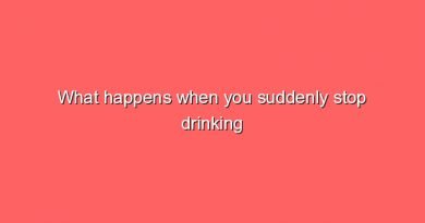 what happens when you suddenly stop drinking alcohol 10696