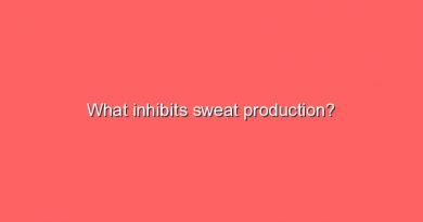 what inhibits sweat production 6069