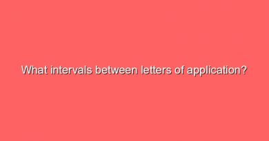 what intervals between letters of application 2 7831