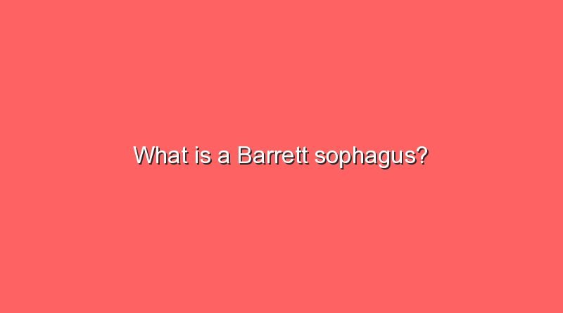 what is a barrett sophagus 7382