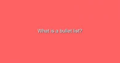 what is a bullet list 7558