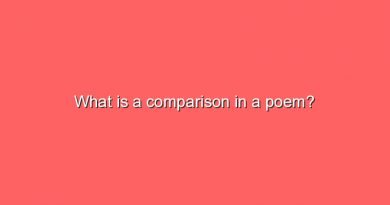 what is a comparison in a poem 8225
