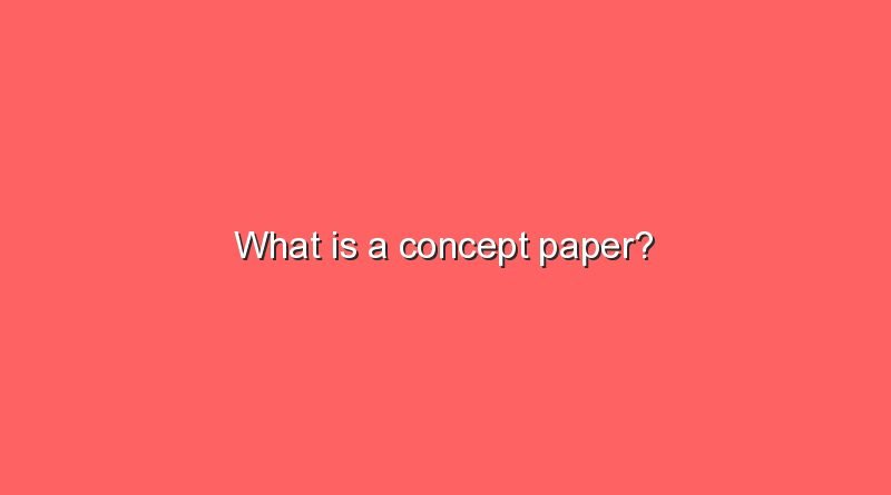 what is a concept paper 5553