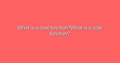 what is a cost functionwhat is a cost function 11693