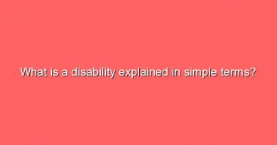 what is a disability explained in simple terms 7396