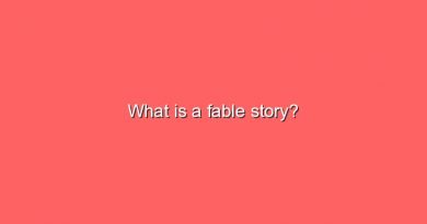 what is a fable story 9710