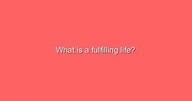 what is a fulfilling life 10098