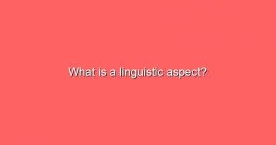 what is a linguistic aspect 10602