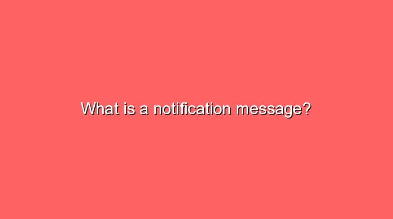 what is a notification message 11032
