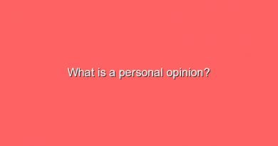 what is a personal opinion 6982