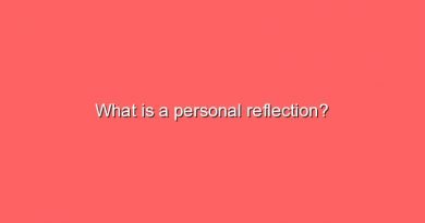 what is a personal reflection 7681