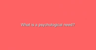 what is a psychological need 7086