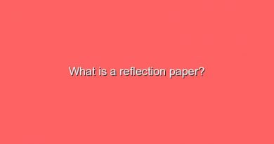 what is a reflection paper 5342