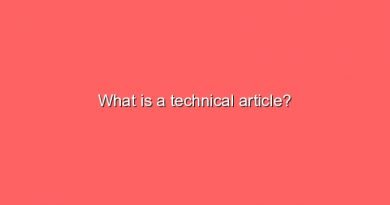 what is a technical article 8323