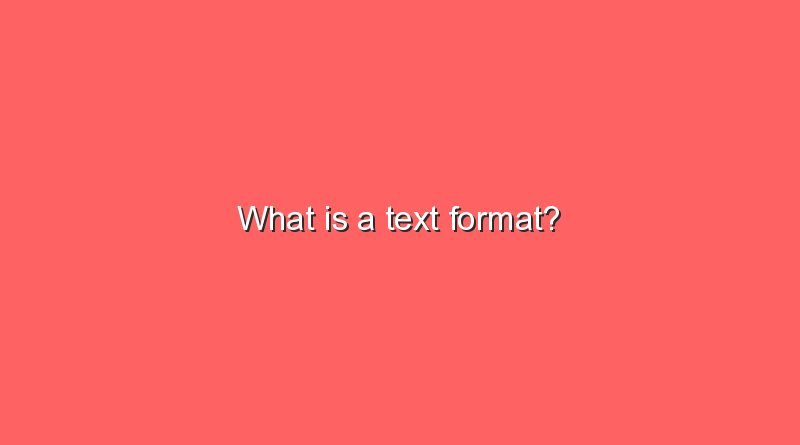 what is a text format 11613
