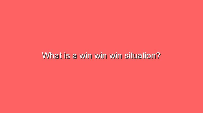 what is a win win win situation 11907