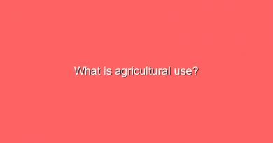 what is agricultural use 10637