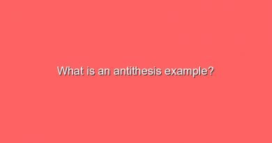 what is an antithesis example 7864
