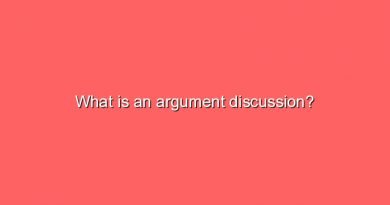 what is an argument discussion 7895