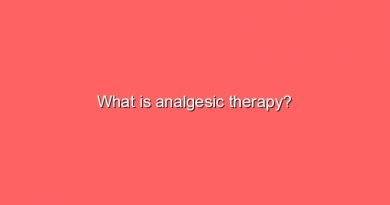 what is analgesic therapy 7997