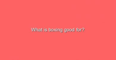 what is boxing good for 8224
