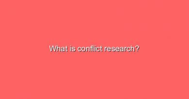 what is conflict research 5649