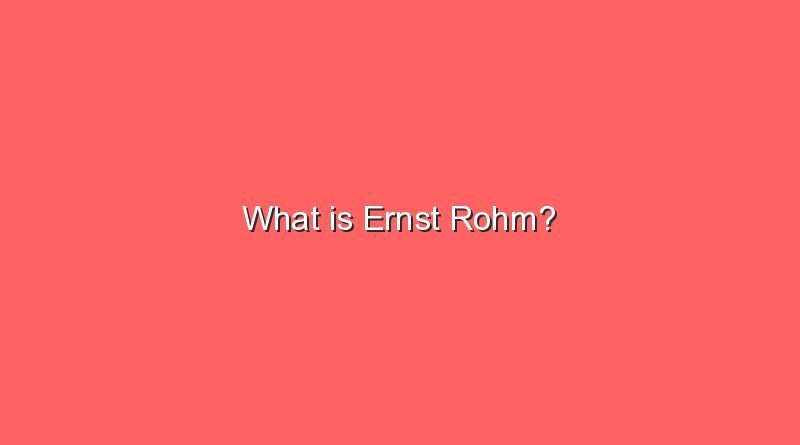 what is ernst rohm 8763