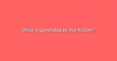 what is generated by the friction 7398
