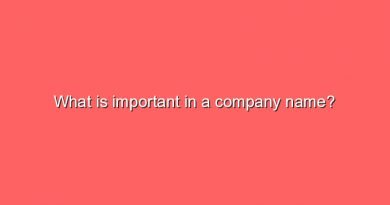 what is important in a company name 11654