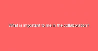 what is important to me in the collaboration 8304
