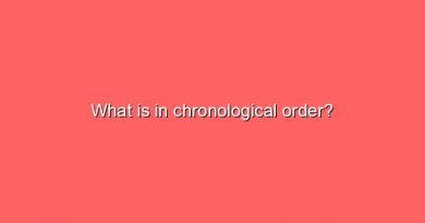 what is in chronological order 7218