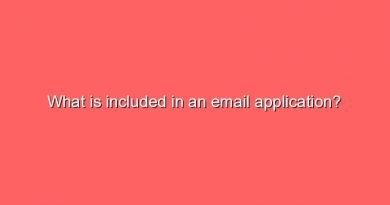 what is included in an email application 9524