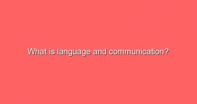 what is language and communication 7400