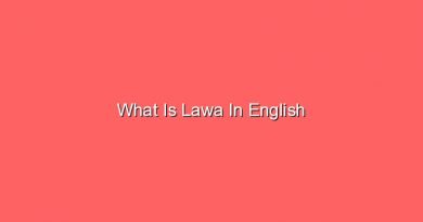 what is lawa in english 12730