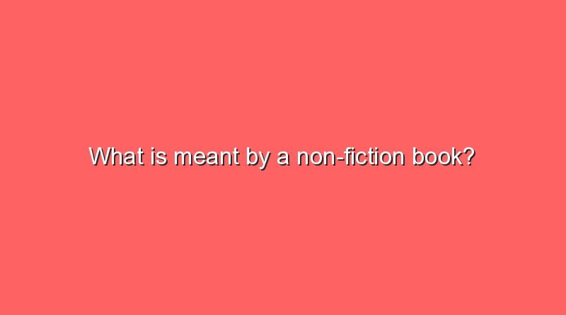 what is meant by a non fiction book 11261