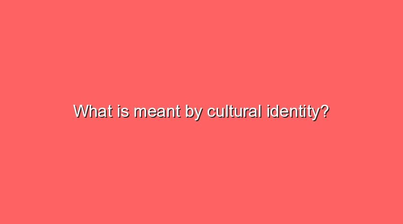 what is meant by cultural identity 9137