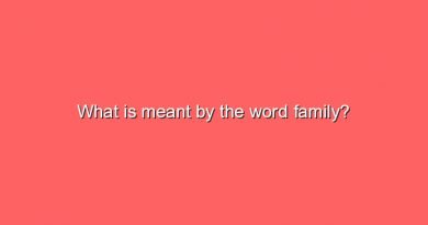 what is meant by the word family 7816