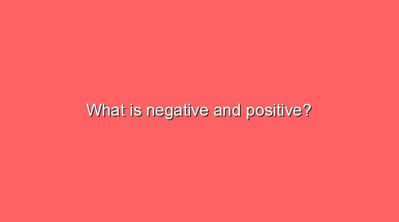 what is negative and positive 8683