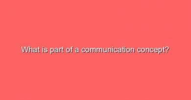 what is part of a communication concept 11323