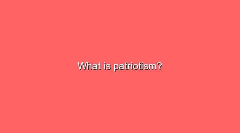 what is patriotism 9801