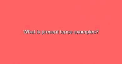 what is present tense examples 8779