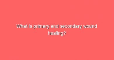 what is primary and secondary wound healing 7618