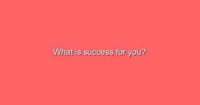 what is success for you 7491