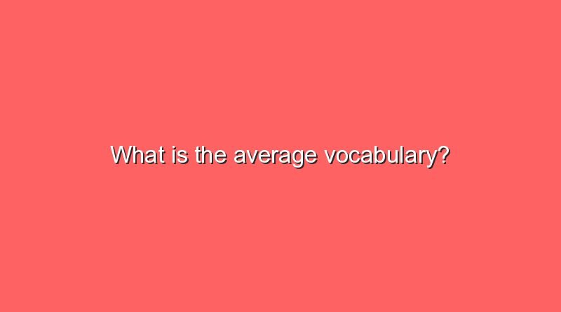 what is the average vocabulary 10442