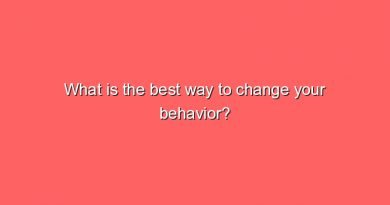 what is the best way to change your behavior 11312