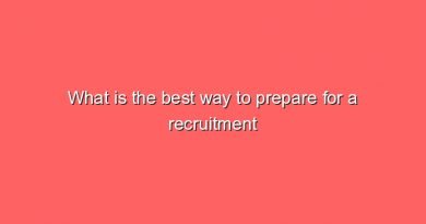 what is the best way to prepare for a recruitment test 7445