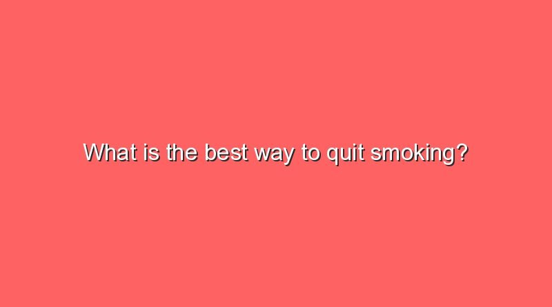 what is the best way to quit smoking 11761