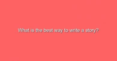 what is the best way to write a story 6963