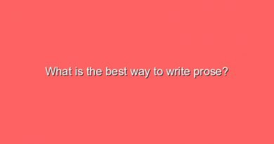 what is the best way to write prose 10008